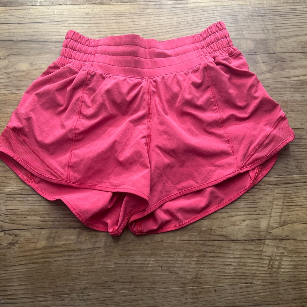 Lululemon Pink Low/Mid Rise Speed Shorts Size 2 Running Athletic